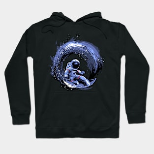 Astronaut Surfing In Galaxy Hoodie